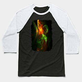 Alien Code 3 Orange-Red Green Baseball T-Shirt